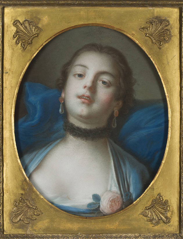 Ludwik Franciszek Marteau (ok. 1715-1804), według Franciszka Bouchera (1703-1770), Alegoria Rozkoszy (Portret tancerki Binetti?), 1766-1767, pastel