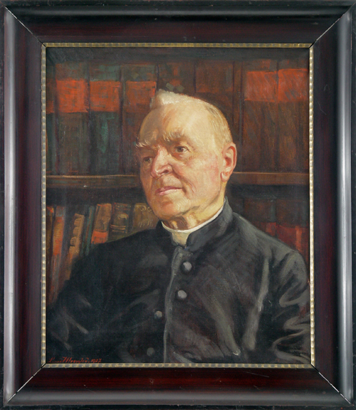 Portret x. Johannesa Chrząszcza autorstwa Lukasa Mrzygloda, zbiory Muzeum w Gliwicach
