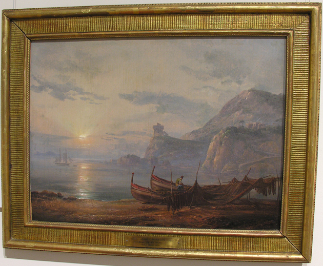 Poranek na wybrzezu Ischii, Johan Christian Dahl