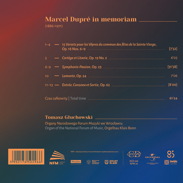 Marcel Dupré in memoriam Marcel Dupré in memoriam
