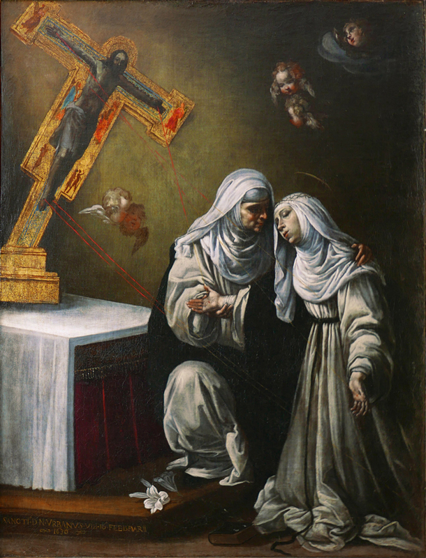 Rutilio Manetti, „Święta Katarzyna ze Sieny otrzymująca stygmaty”, olej, płótno, 99 × 76.2 cm, 1630, Kolekcja Galerii Zderzak (fot. Archiwum Galerii Zderzak)
