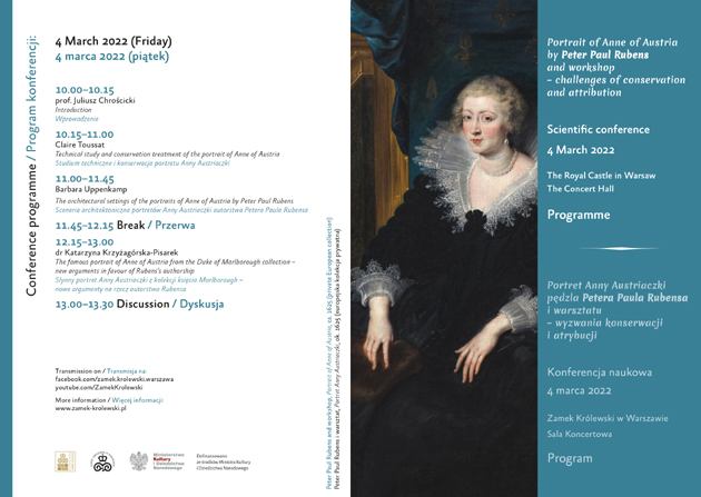 Portret Anny Austriaczki pędzla Petera Paula Rubensa i warsztatu – wyzwania konserwacji i atrybucji.