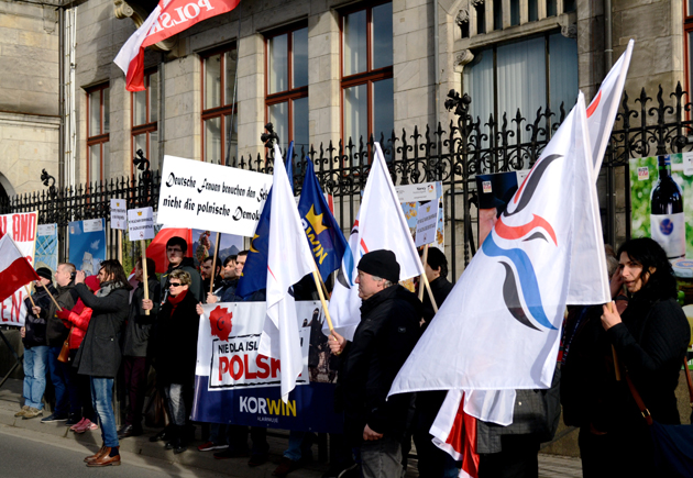 wrocławska manifestacja poparcia dla narodu niemieckiego — fot. Halszka Bielecka