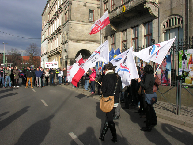wrocławska manifestacja poparcia dla narodu niemieckiego — fot. Adrian Nikiel