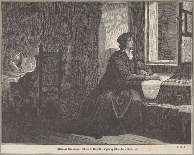 Jan Styfi, Mikołaj Kopernik (1473 Toruń – 1543 Frombork) – duchowny, astronom, autor „De revolutionibus orbium coelestum”, 1870 r., fot. Pracownia MNK