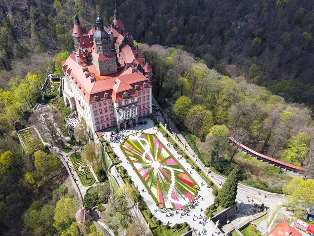 Zamek Książ w maju 2023 r.