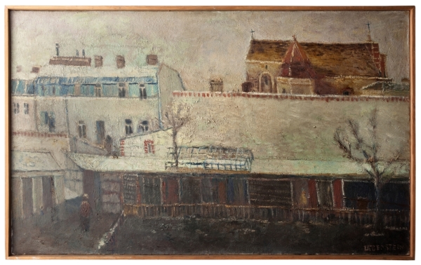 Jan Lebenstein, Stary Rembertów, 1955; olej, płótno, 56 x 80