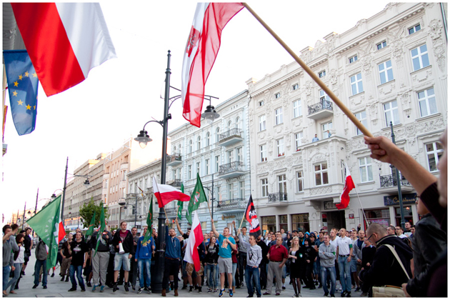protest w Łodzi