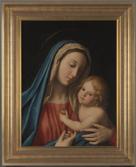 “Madonna z Dzieciątkiem”, Giovanni Battista Salvi (1609-1685), fot. Pracownia MNK