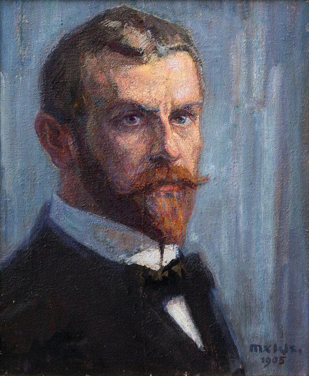 Max Wislicenus — autoportret, 1905, Muzeum Miejskie Budziszyn