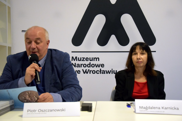 dr hab. Piotr Oszczanowski, Magdalena Karnicka (18 XI AD 2019) — fot. Adrian Nikiel