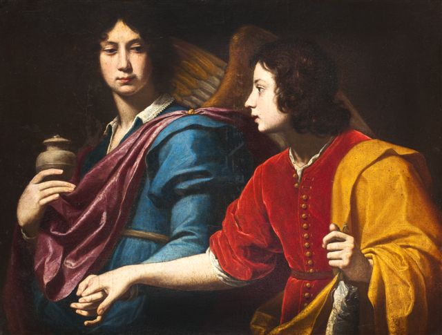 Lorenzo Lippi, Archanioł Rafał i Tobiasz, 1640-1650, w zbiorach Muzeum