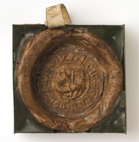 Pieczęć komtura człuchowskiego Zakonu Szpitala NMP Domu Niemieckiego w Jerozolimie, 1433