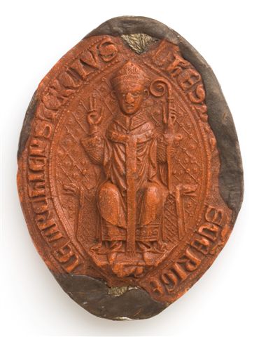 Pieczęć arcybiskupa ryskiego Johanna I von Lunnen, 1285