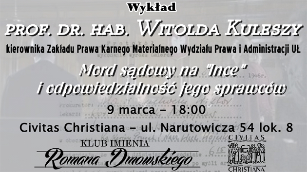 Wykład prof. Witolda Kuleszy