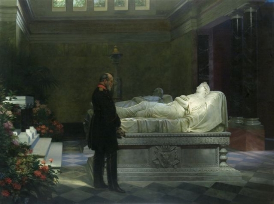 Wilhelm I przy grobach swoich rodziców 19 lipca 1870, Anton von Werner, nr inw. VIII-2997