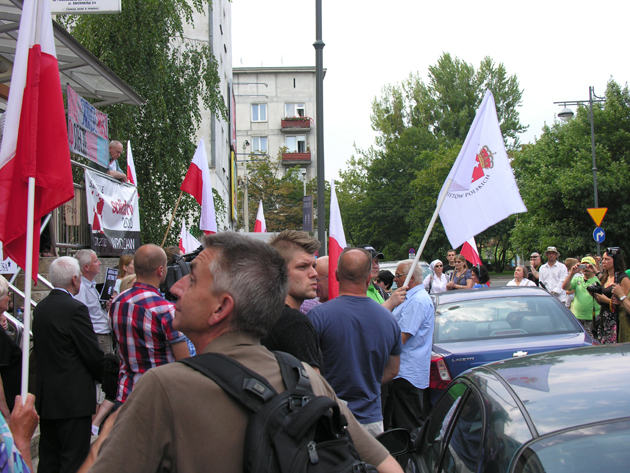 Protest w obronie Grzegorza Brauna — fot. Adrian Nikiel