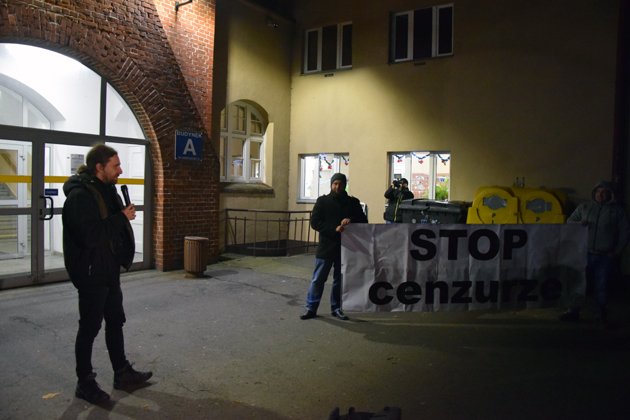 Stowarzyszenie KoLiber / Akademia Patriotów — Stop cenzurze na uczelniach wyższych! (Wrocław, 6 XII AD 2019) — fot. Adrian Nikiel