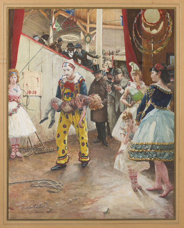 Stanisław Wolski (1859–1894), „W cyrku”, 1885, akwarela, gwasz, papier, Muzeum Narodowe w Warszawie, fot. Krzysztof Wilczyński / Muzeum Narodowe w Warszawie