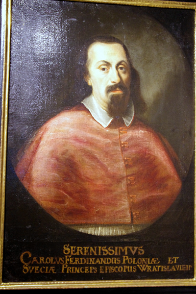 Portret bp. Karola Ferdynanda Wazy, malarz śląski, ok. 1650, Muzeum Powiatowe w Nysie (fot. D. Galewski).