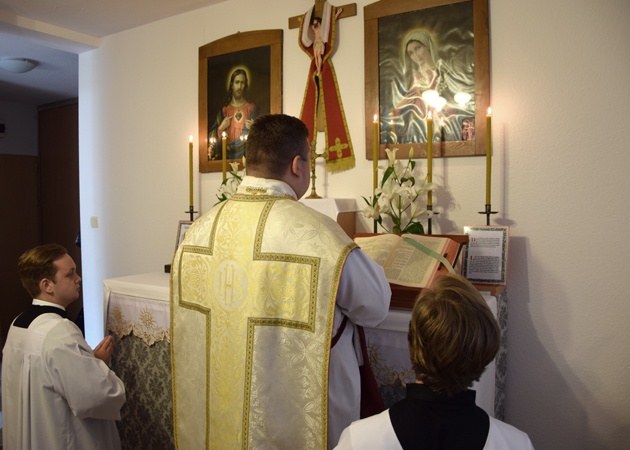 Msza Święta w Oratorium Świętego Jana Apostoła i Ewangelisty we Wrocławiu (22 IV AD 2019) — fot. Adrian Nikiel