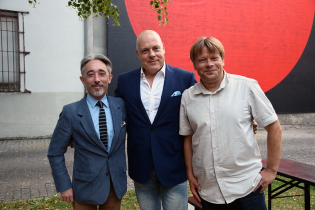 Marcin Wroński, dr Marek Krajewski, Jacek Antczak (8 lipca AD 2018) — fot. Adrian Nikiel