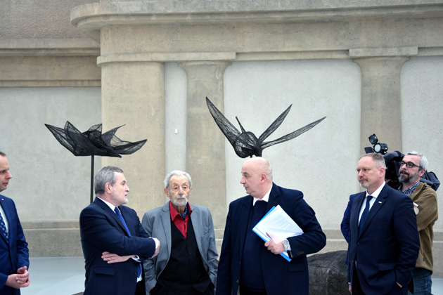 prof. Piotr Gliński, Mariusz Hermansdorfer, dr hab. Piotr Oszczanowski — fot. Adrian Nikiel prof. Piotr Gliński, Mariusz Hermansdorfer, dr hab. Piotr Oszczanowski — fot. Adrian Nikiel