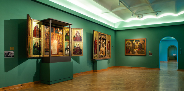 Baldachimowa nastawa ołtarzowa z figurą Piety (obecnie zaginiona) z kościoła św. Elżbiety we Wrocławiu — fot. Magdalena Wylupek Baldachimowa nastawa ołtarzowa z figurą Piety (obecnie zaginiona) z kościoła św. Elżbiety we Wrocławiu — fot. Magdalena Wylupek