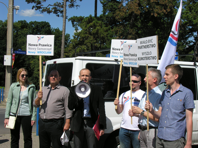 protest Nowej Prawicy — fot. Adrian Nikiel protest Nowej Prawicy — fot. Adrian Nikiel