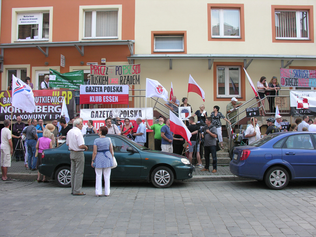 Protest w obronie Grzegorza Brauna — fot. Adrian Nikiel Protest w obronie Grzegorza Brauna — fot. Adrian Nikiel