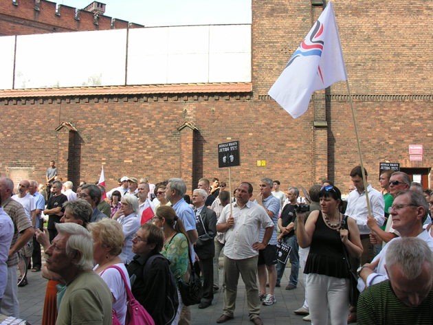 Protest w obronie Grzegorza Brauna — fot. Adrian Nikiel Protest w obronie Grzegorza Brauna — fot. Adrian Nikiel